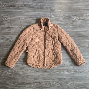 Love Tree Camel Quilted Puffer Jacket
